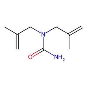 1,1-bis(2-methylprop-2-enyl)urea structure