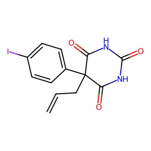 BARBITURIC ACID, 5-ALLYL-5-(p-IODOPHENYL)- structure
