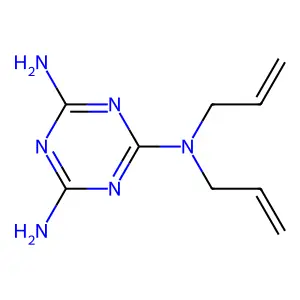 Compound C9H14N6 structure