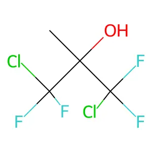 1,3-dichloro-1,1,3,3-tetrafluoro-2-methylpropan-2-ol structure