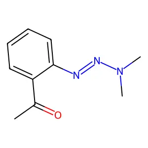 1-[2-(dimethylaminodiazenyl)phenyl]ethanone structure