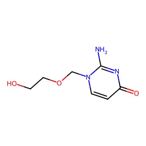 1-((2-Hydroxethoxy)methyl)-isocytosine structure