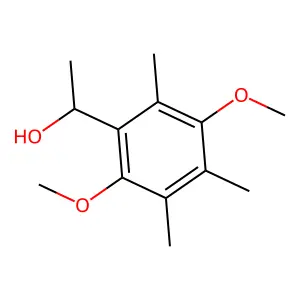 1-(2,5-dimethoxy-3,4,6-trimethylphenyl)ethanol structure