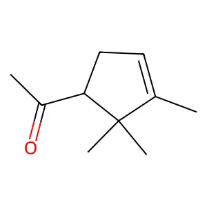 1-(2,2,3-trimethylcyclopent-3-en-1-yl)ethanone structure