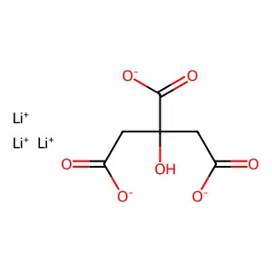 Lithium citrate structure