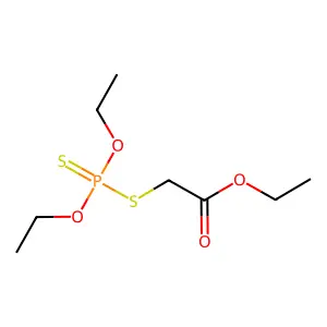 ethyl 2-diethoxyphosphinothioylsulfanylacetate structure
