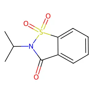 1,1-dioxo-2-propan-2-yl-1,2-benzothiazol-3-one structure