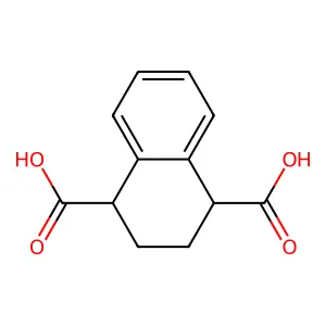 1,2,3,4-tetrahydronaphthalene-1,4-dicarboxylic acid structure