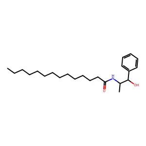 n-(1-hydroxy-1-phenylpropan-2-yl)tetradecanamide structure