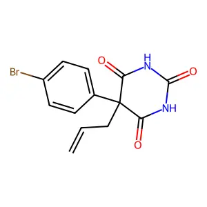 BARBITURIC ACID, 5-ALLYL-5-(p-BROMOPHENYL)- structure