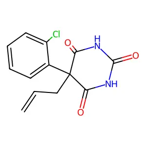 BARBITURIC ACID, 5-ALLYL-5-(o-CHLOROPHENYL)- structure