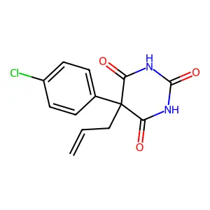 BARBITURIC ACID, 5-ALLYL-5-(p-CHLOROPHENYL)- structure