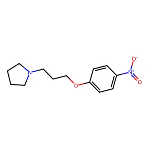 1-(3-(4-Nitrophenoxy)propyl)pyrrolidine structure