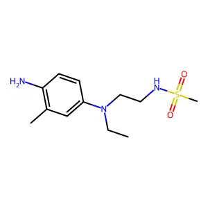 N-[2-(4-amino-N-ethyl-3-methylanilino)ethyl]methanesulfonamide structure
