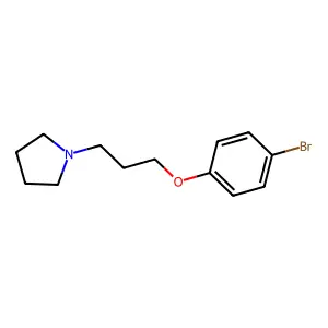 1-(3-(4-bromophenoxy)propyl)pyrrolidine structure