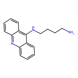 N'-acridin-9-ylbutane-1,4-diamine structure