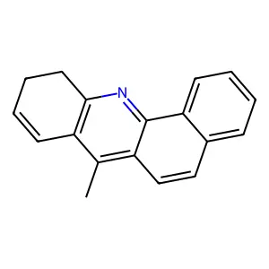 BENZ(c)ACRIDINE, 10,11-DIHYDRO-7-METHYL- structure
