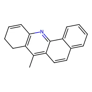 BENZ(c)ACRIDINE, 8,9-DIHYDRO-7-METHYL- structure