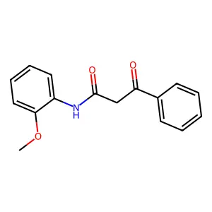N-(2-methoxyphenyl)-3-oxo-3-phenylpropanamide structure