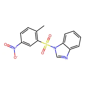 1-(2-methyl-5-nitrophenyl)sulfonylbenzimidazole structure