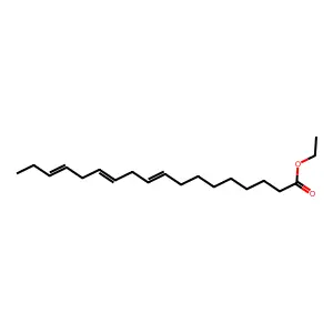 ethyl octadeca-9,12,15-trienoate structure