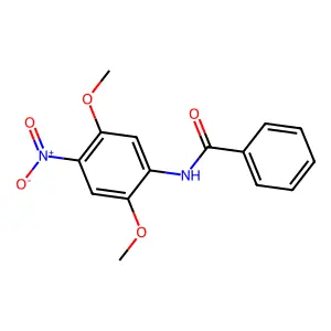 N-(2,5-dimethoxy-4-nitrophenyl)benzamide structure