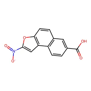 NAPHTHO(2,1-b)FURAN-7-CARBOXYLIC ACID, 2-NITRO- structure