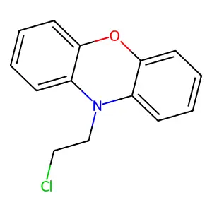 10-(2-chloroethyl)phenoxazine structure