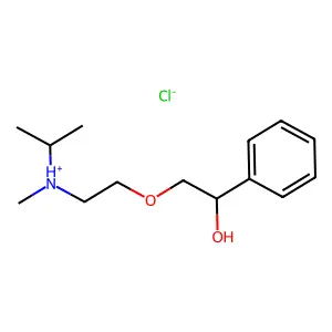 alpha-((2-(Isopropylmethylamino)ethoxy)methyl)benzyl alcohol hydrochloride structure