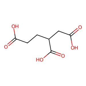 1,2,4-Butanetricarboxylic acid structure