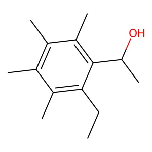 1-(2-ethyl-3,4,5,6-tetramethylphenyl)ethanol structure