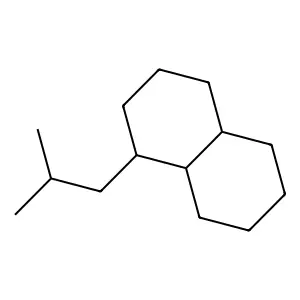 1-(2-methylpropyl)-1,2,3,4,4a,5,6,7,8,8a-decahydronaphthalene structure
