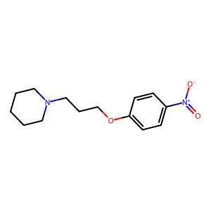 1-[3-(4-nitrophenoxy)propyl]piperidine structure