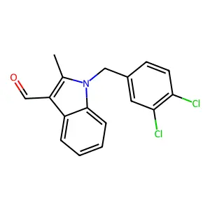 1-[(3,4-dichlorophenyl)methyl]-2-methylindole-3-carbaldehyde structure