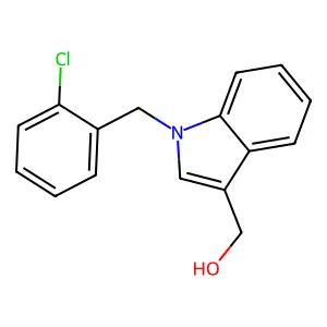 [1-[(2-chlorophenyl)methyl]indol-3-yl]methanol structure