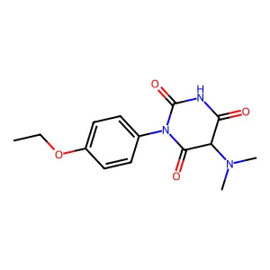 5-(dimethylamino)-1-(4-ethoxyphenyl)-1,3-diazinane-2,4,6-trione structure