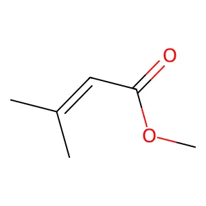methyl 3-methylbut-2-enoate structure