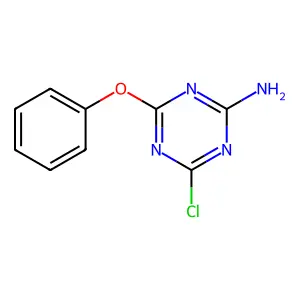 Phenol, ((4-amino-6-chloro-1,3,5-triazin-2-yl)oxy)- structure
