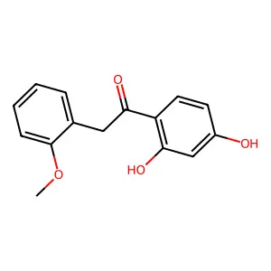 1-(2,4-dihydroxyphenyl)-2-(2-methoxyphenyl)ethanone structure