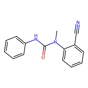 1-(2-cyanophenyl)-1-methyl-3-phenylurea structure