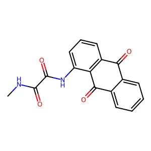 N'-(9,10-dioxoanthracen-1-yl)-N-methyloxamide structure