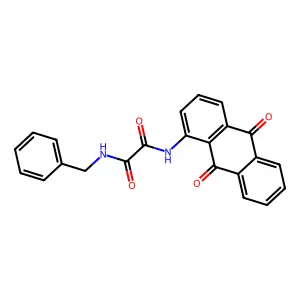 N-benzyl-N'-(9,10-dioxoanthracen-1-yl)oxamide structure