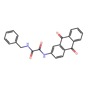 N-(2-Anthraquinonyl)-N'-benzyloxamide structure