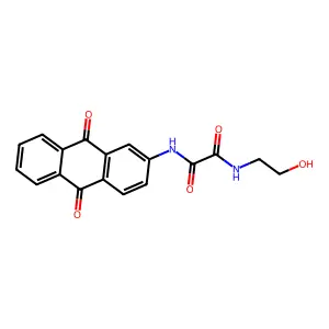 OXAMIDE, N-(2-ANTHRAQUINONYL)-N'-(2-HYDROXYETHYL)- structure