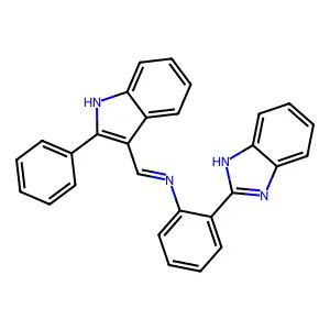 Compound C28H20N4 structure