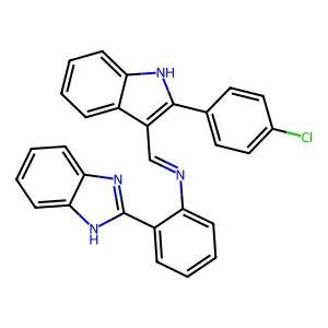 Compound C28H19ClN4 structure