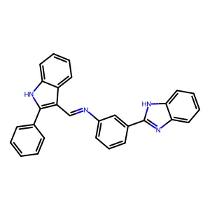 Compound C28H20N4 structure