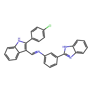 Compound C28H19ClN4 structure