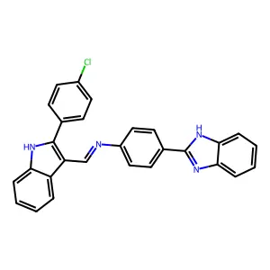 Compound C28H19ClN4 structure