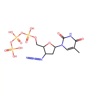 AZT triphosphate structure